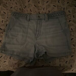 American Eagle Outfitters Light Blue High Waist Shorts